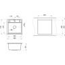 Кухонная мойка GRANULA KITCHEN SPACE KS-5002 черный 5002 CHEPHYII