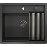Кухонная мойка GRANULA KITCHEN SPACE KS-6051 черный матовый 6051 CHEPHYII MATOBYII