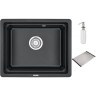 Кухонная мойка GRANULA KS-5501U, черный 5501U CHEPHYII