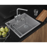 Кухонная мойка GRANULA KS-5807R АЛЮМИНИУМ кварц 5807R ALYUMIHIYM