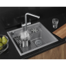 Кухонная мойка GRANULA KS-5807R АЛЮМИНИУМ кварц 5807R ALYUMIHIYM