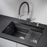 Кухонная мойка GRANULA KS-7304U, черный 7304U CHEPHYII